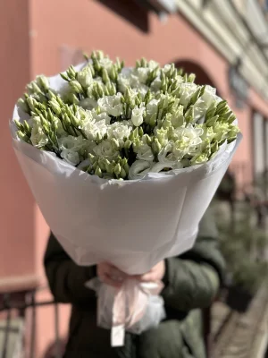 Белая Эустома 15 шт.