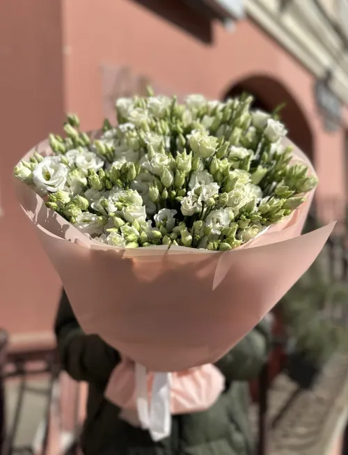 Белая Эустома 21 шт.