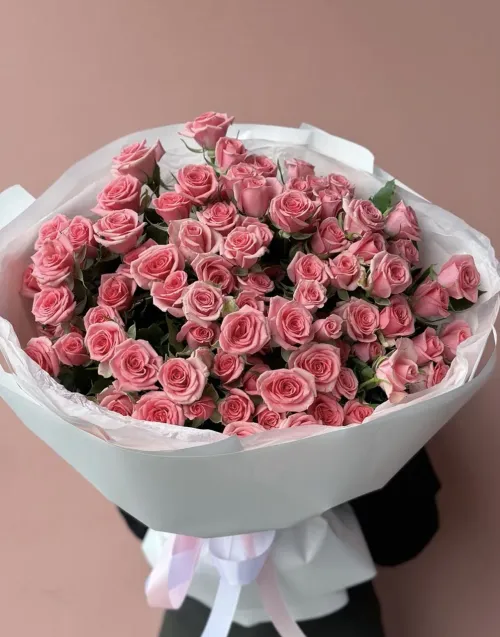 15 веток кустовых роз Флавия (Flavia)